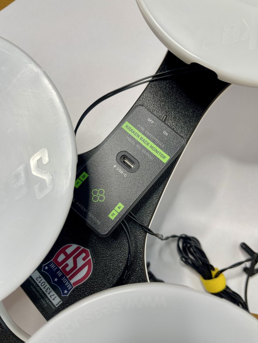 The Kraken device mounted under the SeaSucker Talon rack between the vacuum mounts